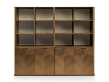 AVATAR - Tall open wooden office shelving by i 4 Mariani - view 2